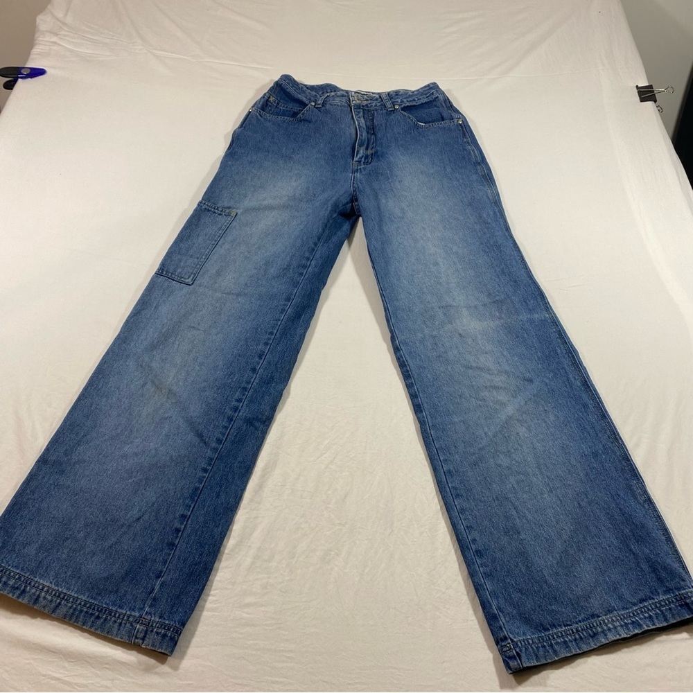 Xhilaration Jeans women’s 5 Wide leg Flare jeans side leg pocket Jeans - Picture 5 of 8